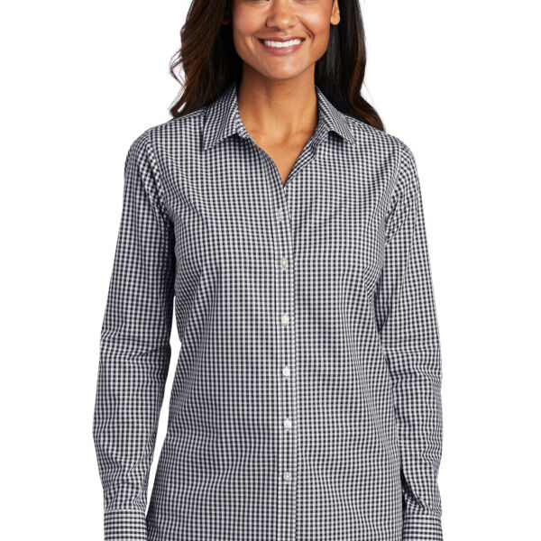 Women's Broadcloth Gingham Easy Care Shirt Thumbnail